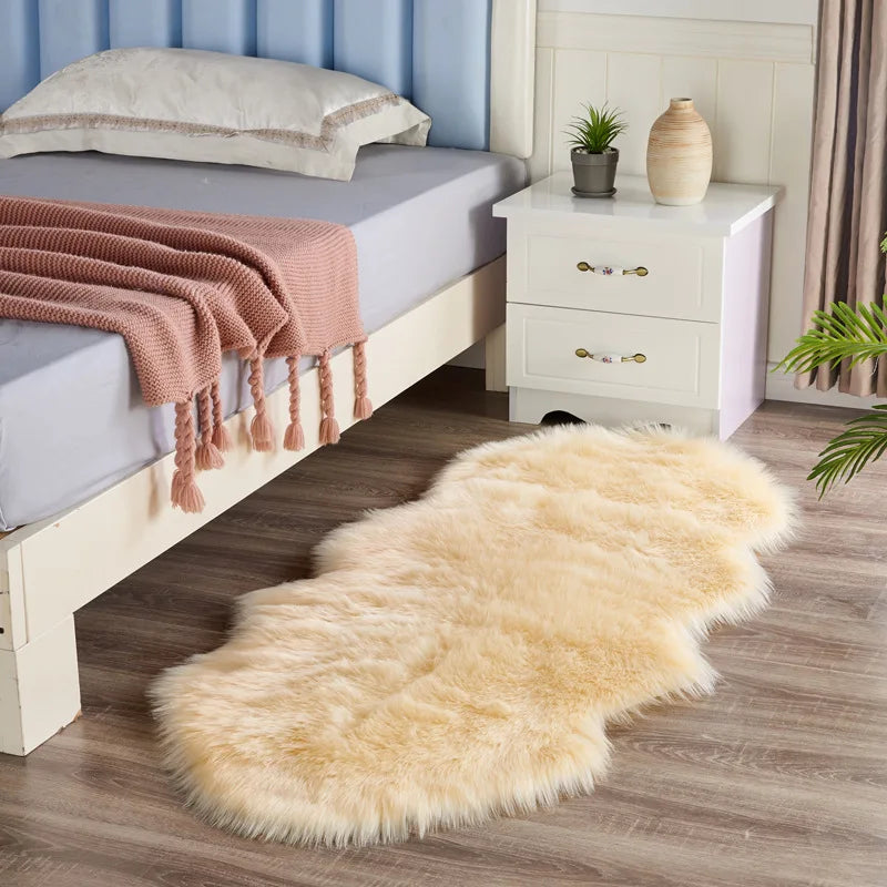 Soft Irregular Plush Rug