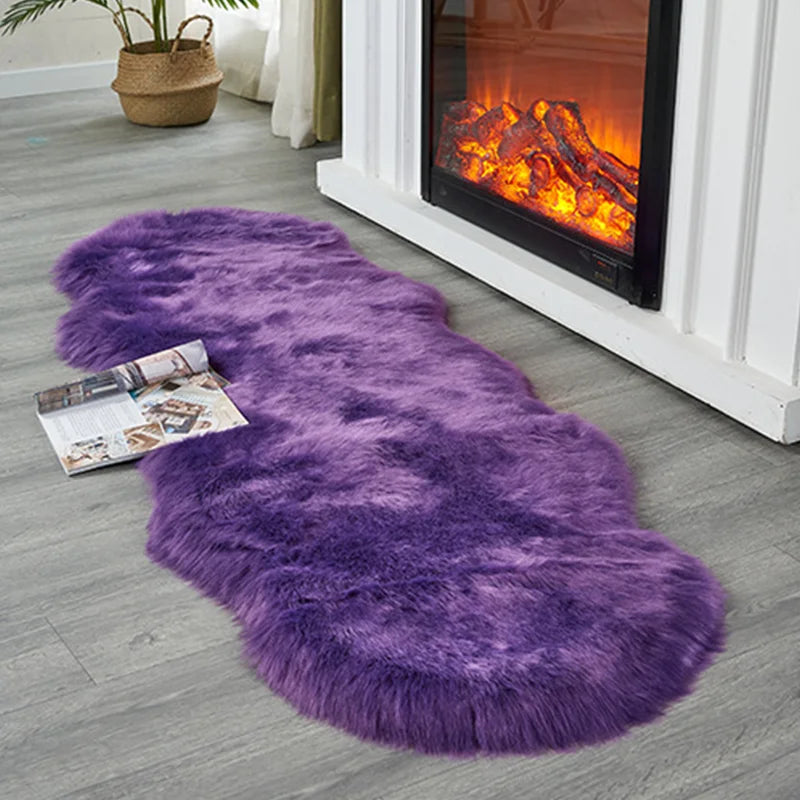 Soft Irregular Plush Rug
