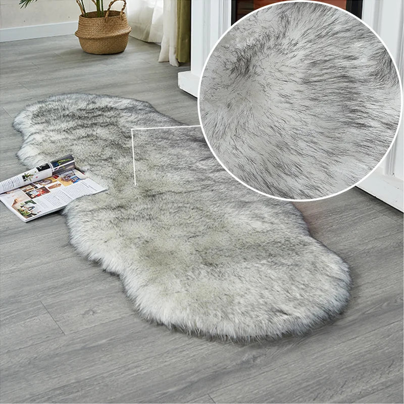 Soft Irregular Plush Rug