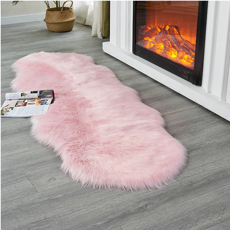 Soft Irregular Plush Rug
