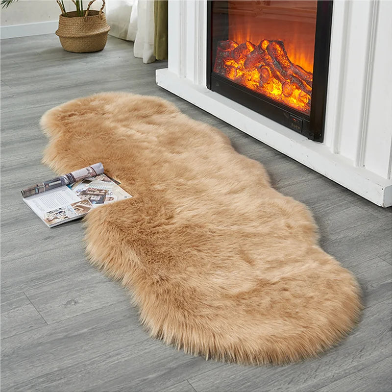 Soft Irregular Plush Rug