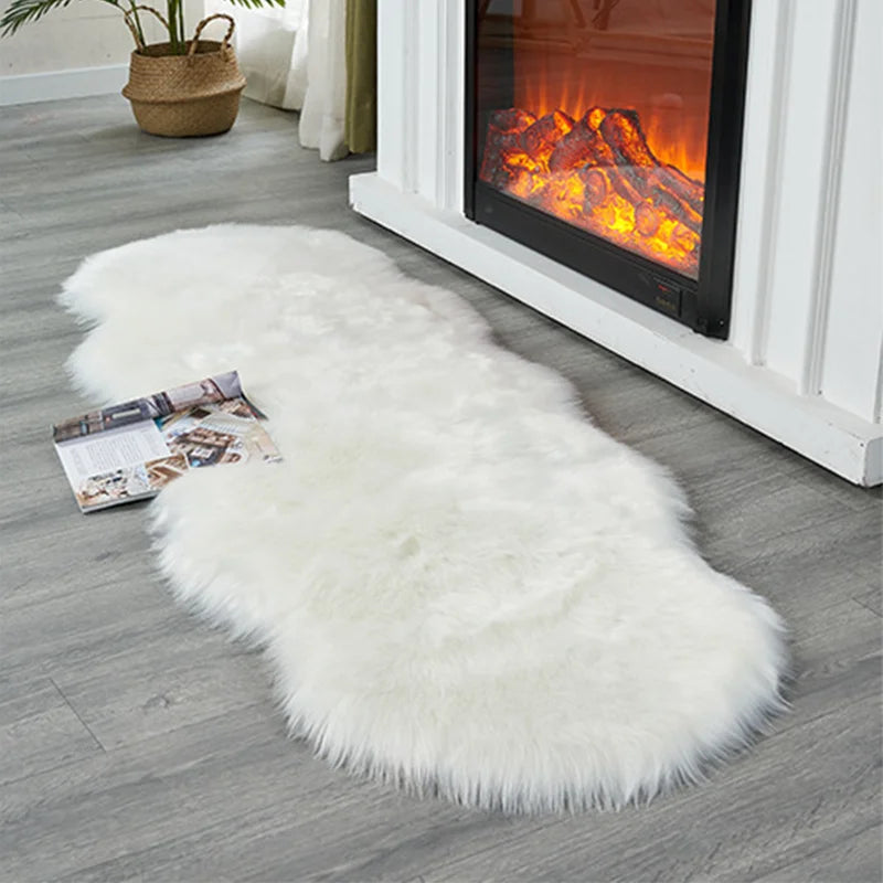 Soft Irregular Plush Rug