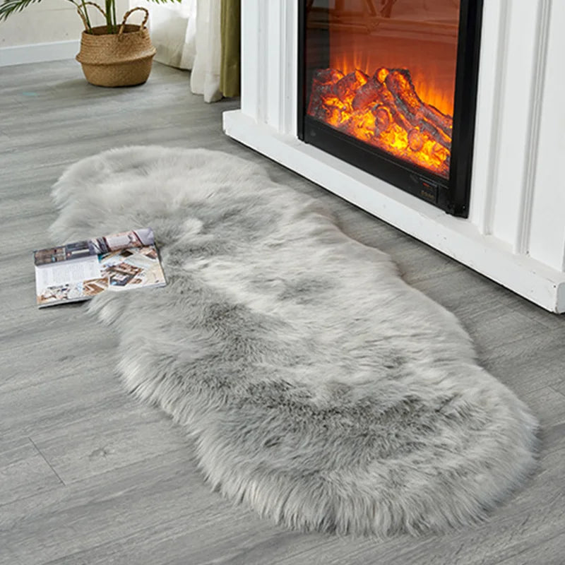Soft Irregular Plush Rug