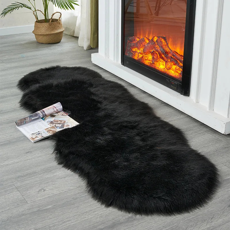 Soft Irregular Plush Rug