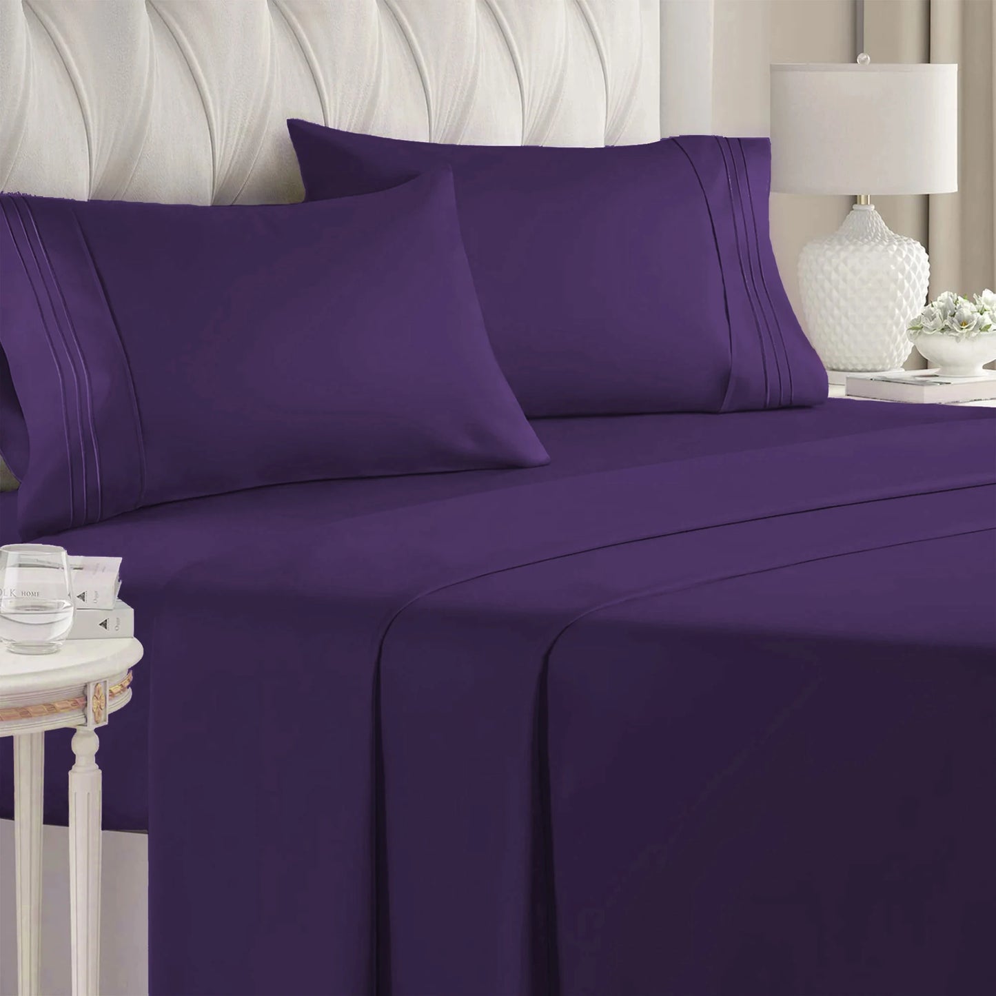 4 Pieces Double Bed Sheet Set