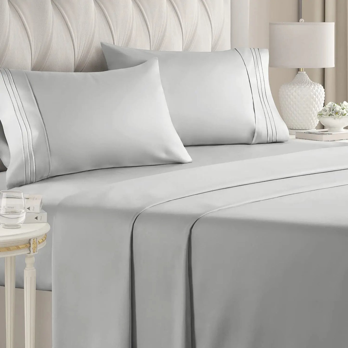 4 Pieces Double Bed Sheet Set
