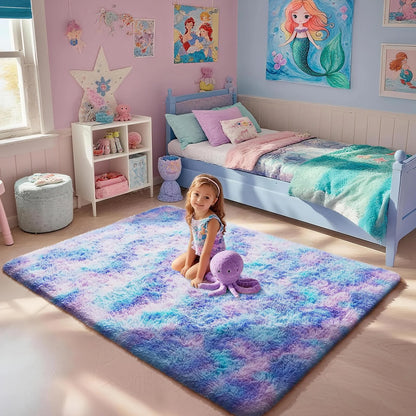Living Room Plush Velvet Rug