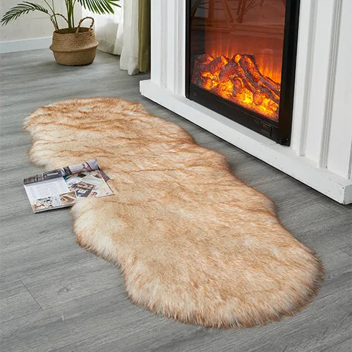 Soft Irregular Plush Rug