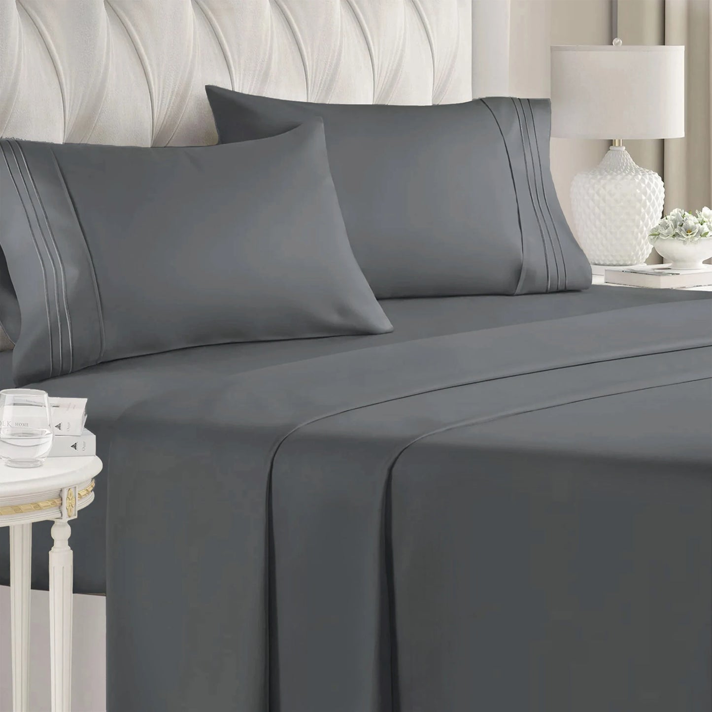 4 Pieces Double Bed Sheet Set