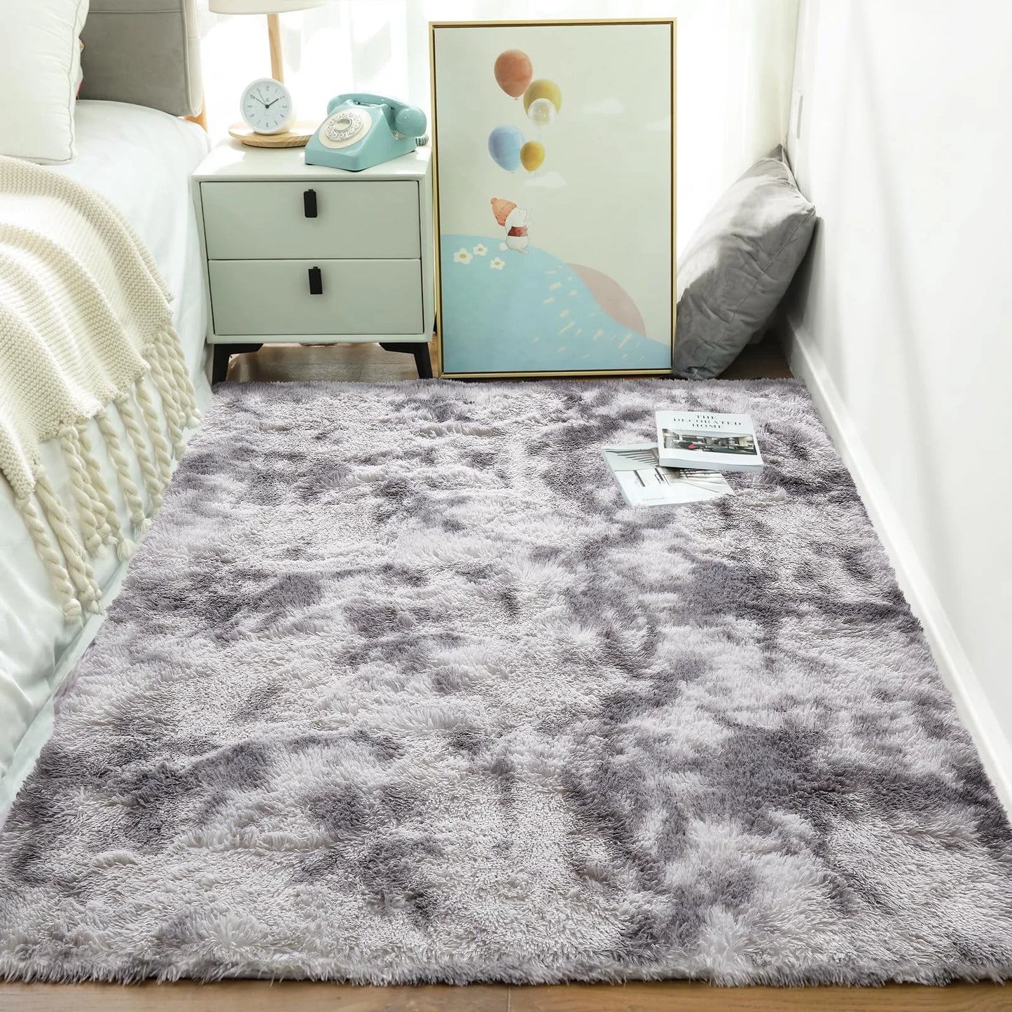 Living Room Plush Velvet Rug
