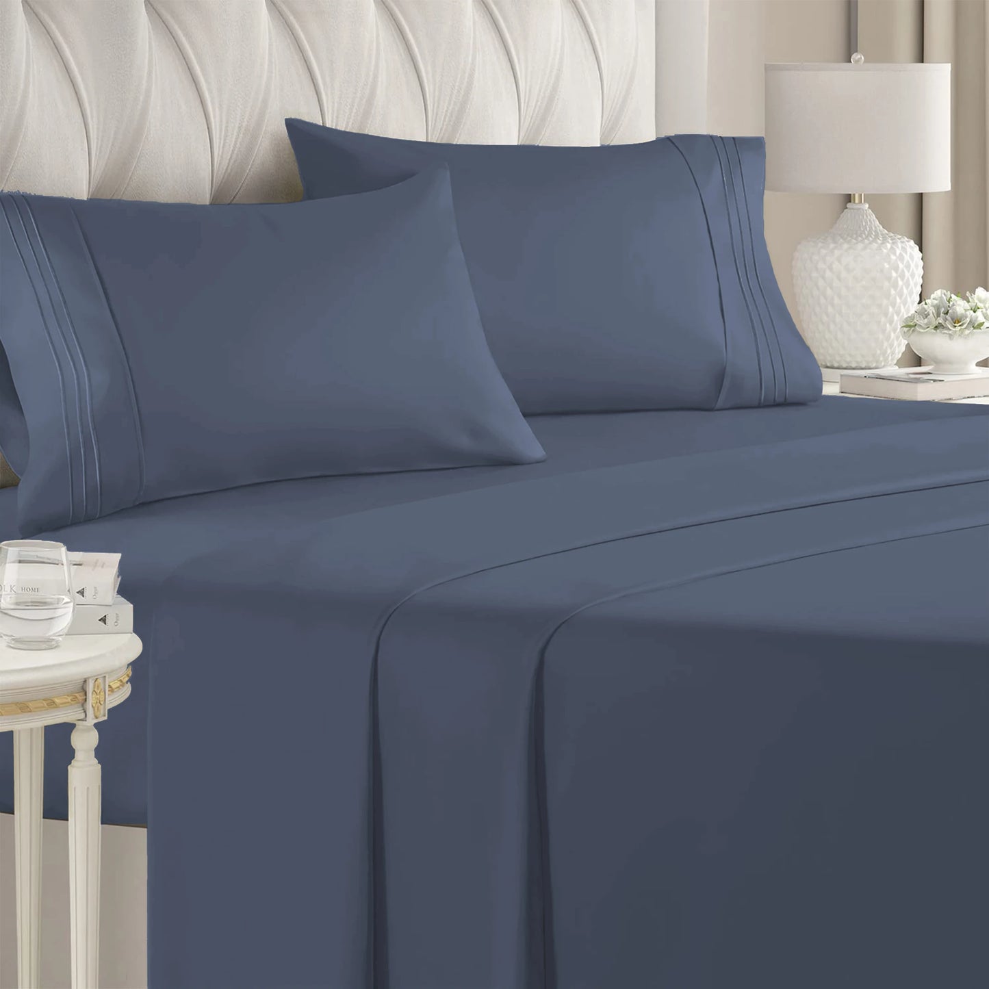 4 Pieces Double Bed Sheet Set