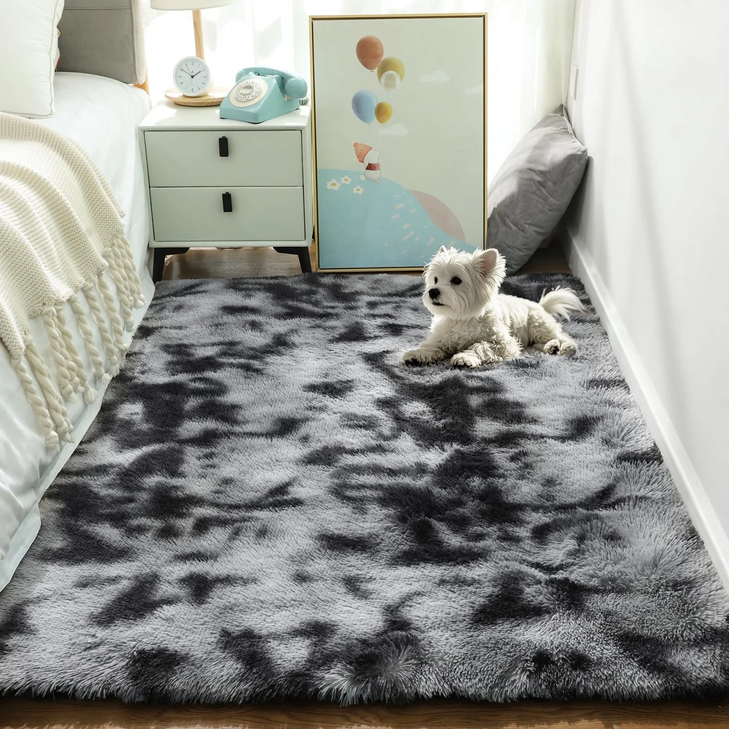 Living Room Plush Velvet Rug