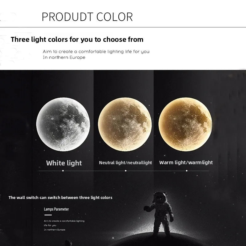 Modern LED Moon Lamp