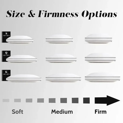Luxury King Size Down Pillow Set