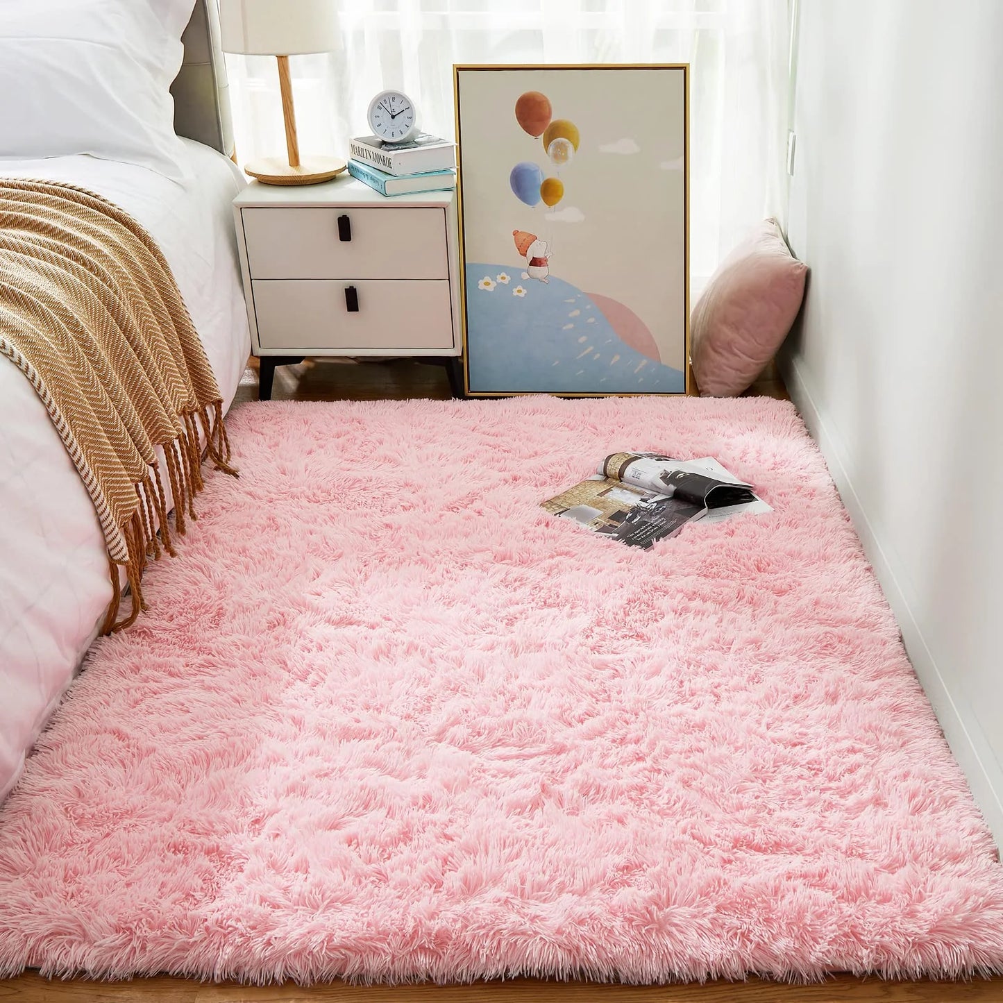 Living Room Plush Velvet Rug