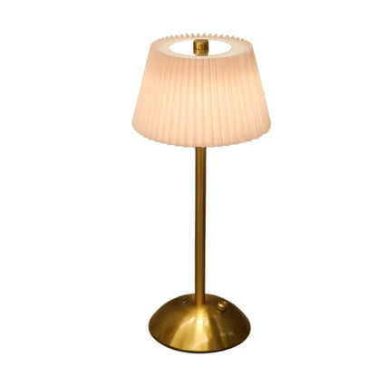 Pleated Touch Table Lamp