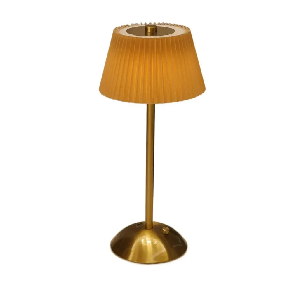 Pleated Touch Table Lamp