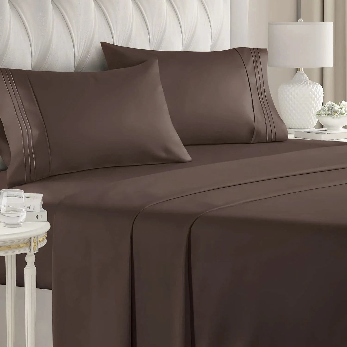 4 Pieces Double Bed Sheet Set