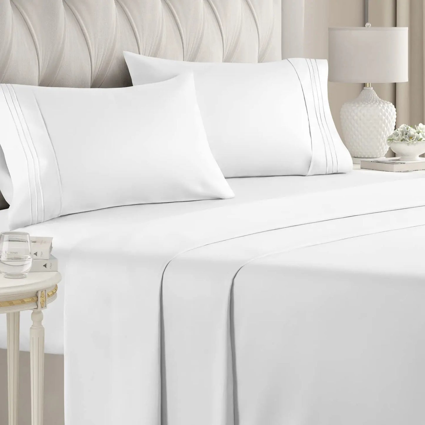 4 Pieces Double Bed Sheet Set