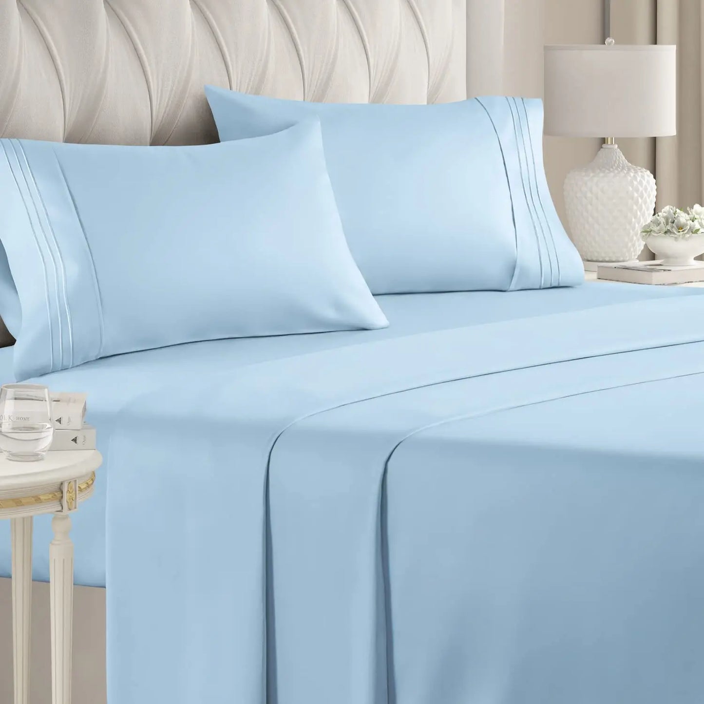 4 Pieces Double Bed Sheet Set