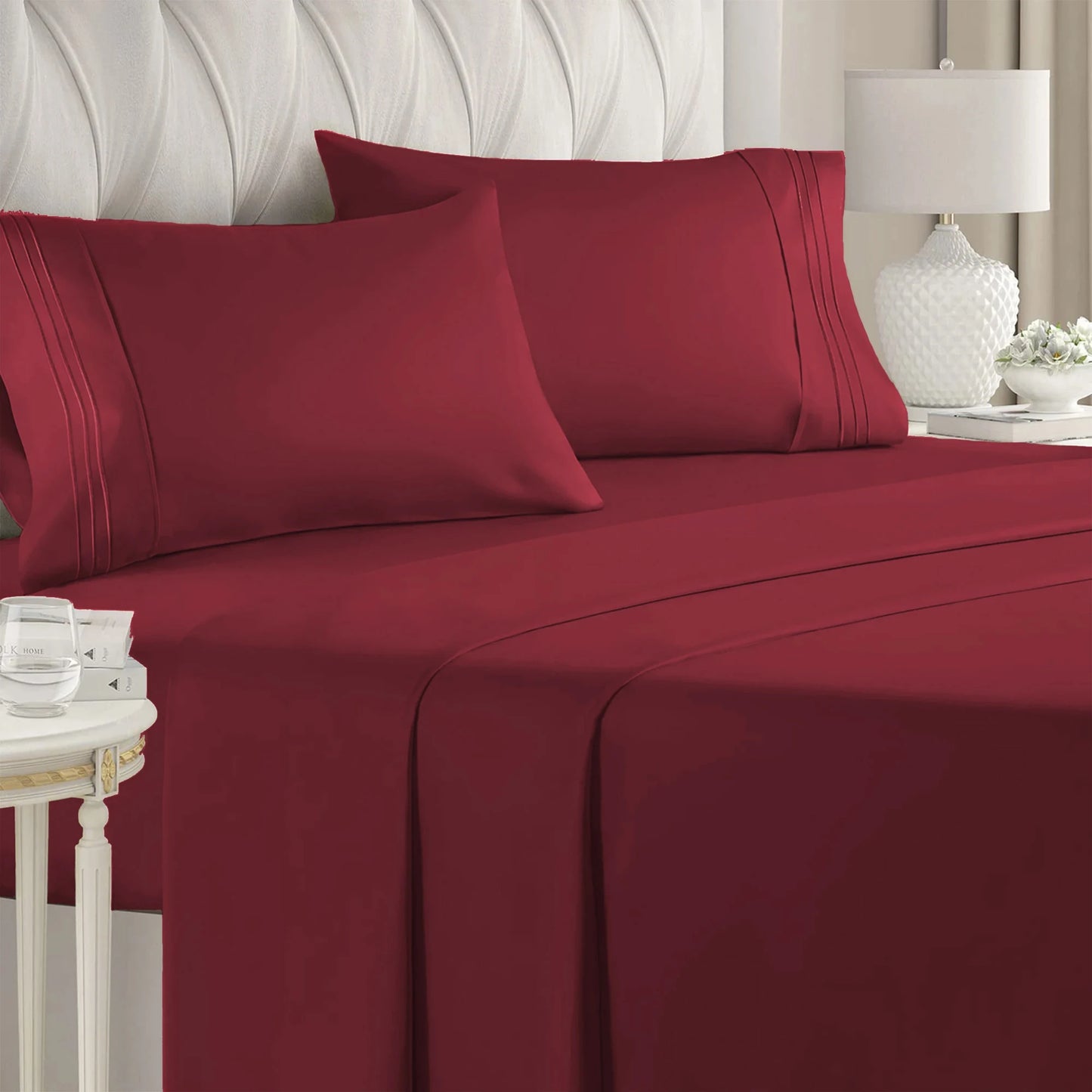 4 Pieces Double Bed Sheet Set